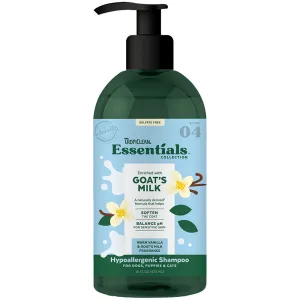 15% OFF: Tropiclean Essentials Goat's Milk Hypoallergenic Shampoo For Cats & Dogs 16oz