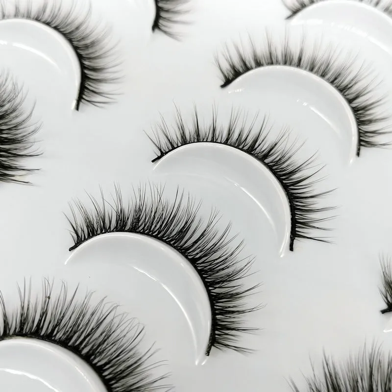 20 Pairs Natural Mink Soft Handmade 3D Dramatic False Eyelashes