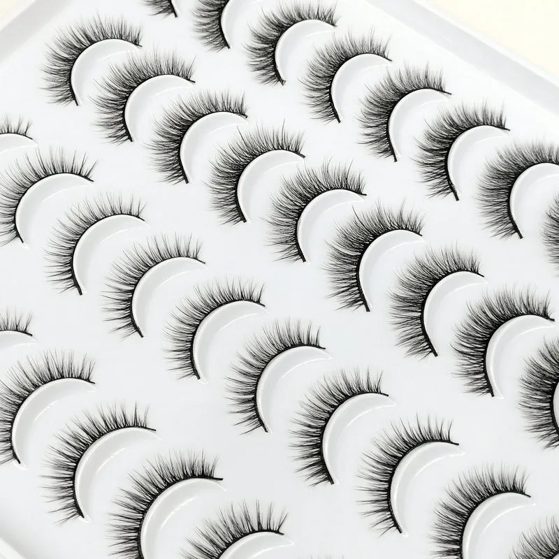 20 Pairs Natural Mink Soft Handmade 3D Dramatic False Eyelashes