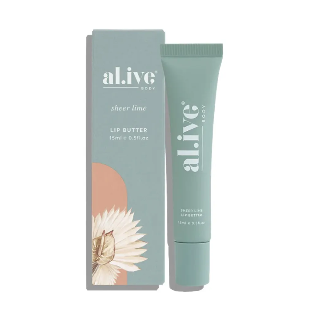 Al.ive Tinted Lip Butter 15ml - Sheer Lime