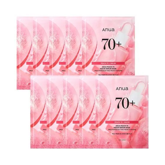 Anua PEACH 70 NIACIN SERUM MASK 25g x 10 Pcs