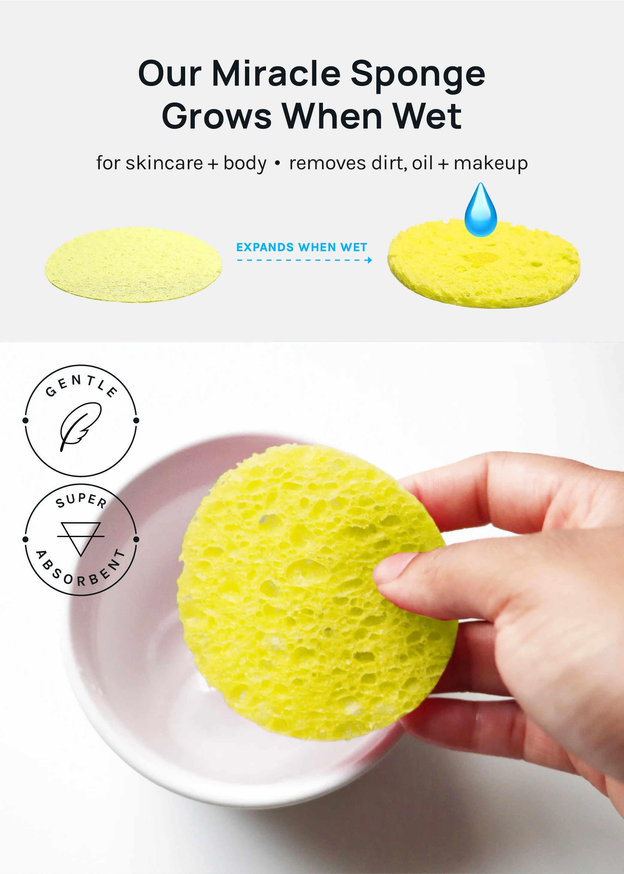 AOA Compressed Facial Sponges – 50 pack