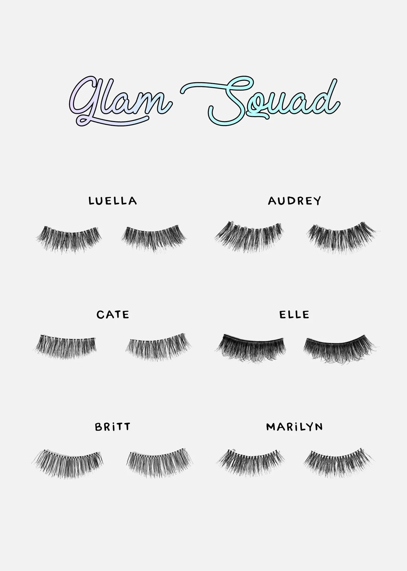 AOA Studio Eyelashes - Luella 6-Pack