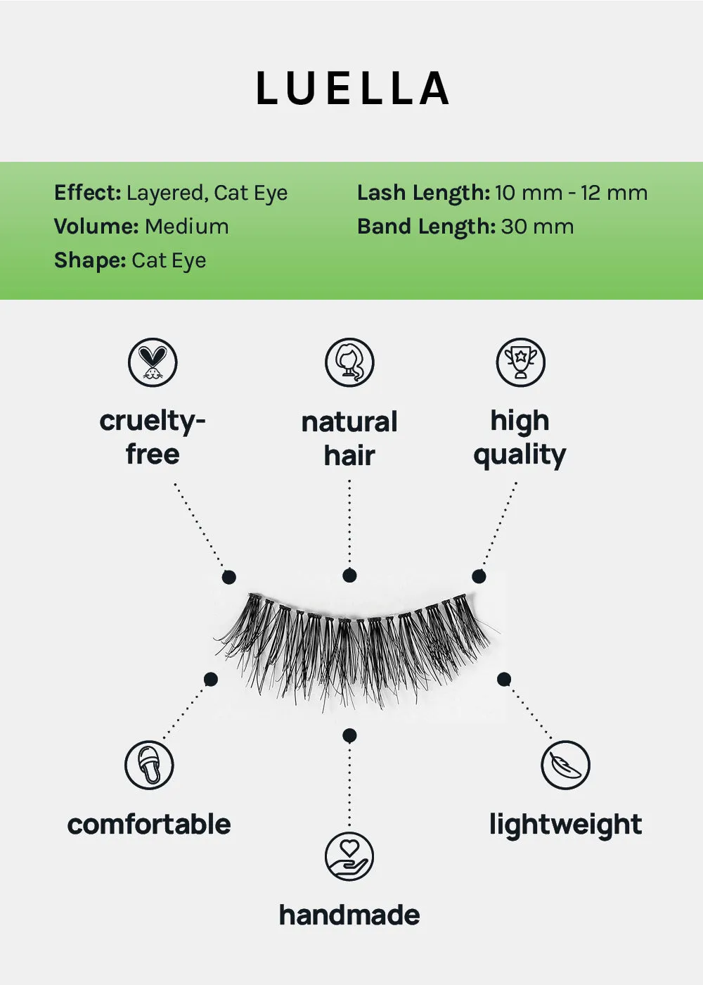 AOA Studio Eyelashes - Luella 6-Pack