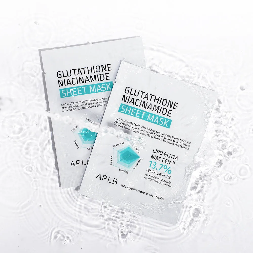 APLB Glutathioine Niacinamide Sheet Mask 25ml*10ea