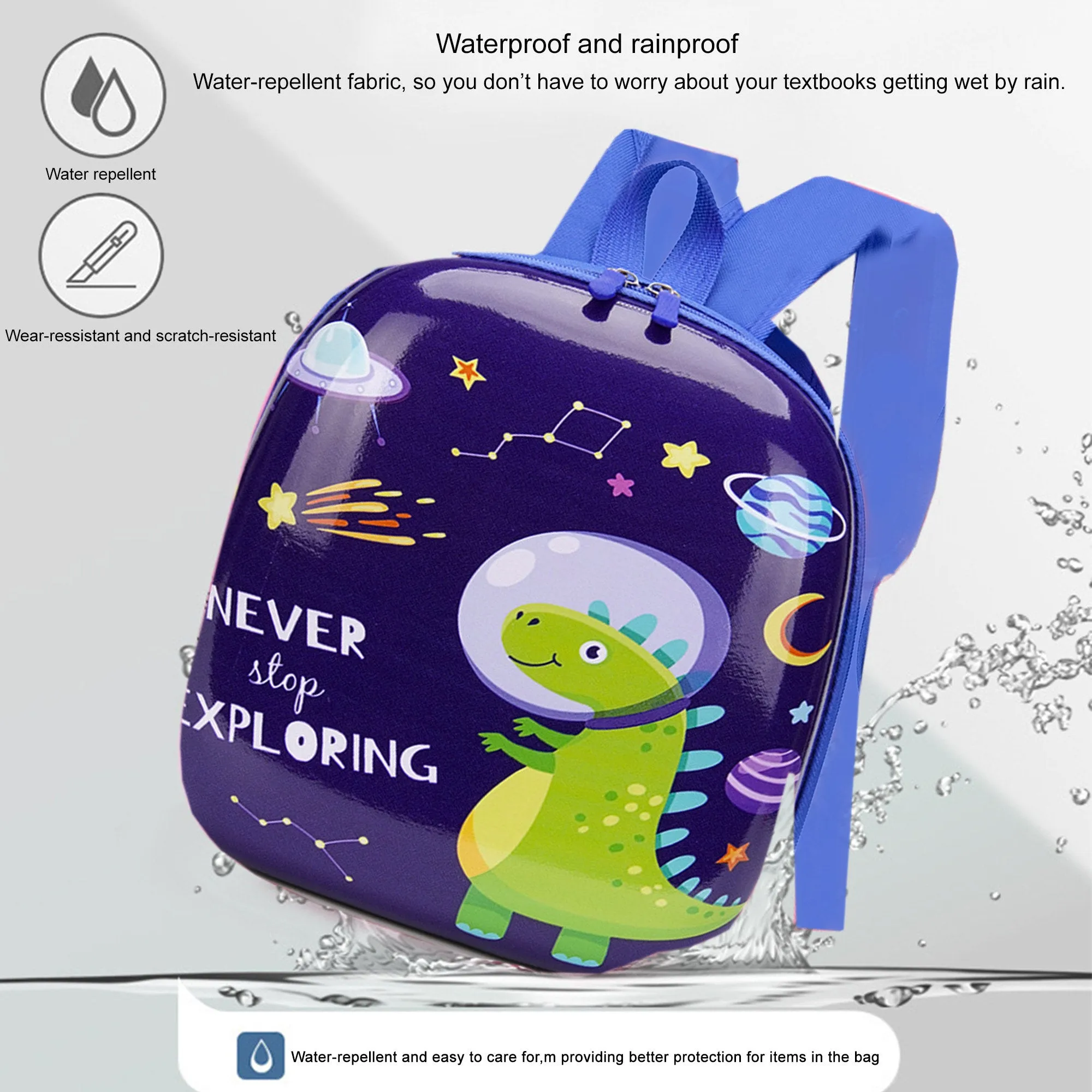 Babymoon Multipurpose Kids Backpack | Children’s School Bag for Boys & Girl’s | Kids Travel Backpack | Dinosaur