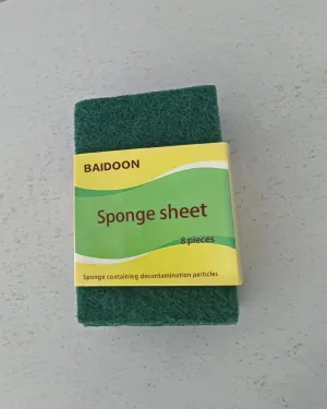 BAIDOON Cleaning Sponge,Natural Plant-Based Scrub Sponge, Non-Scratch