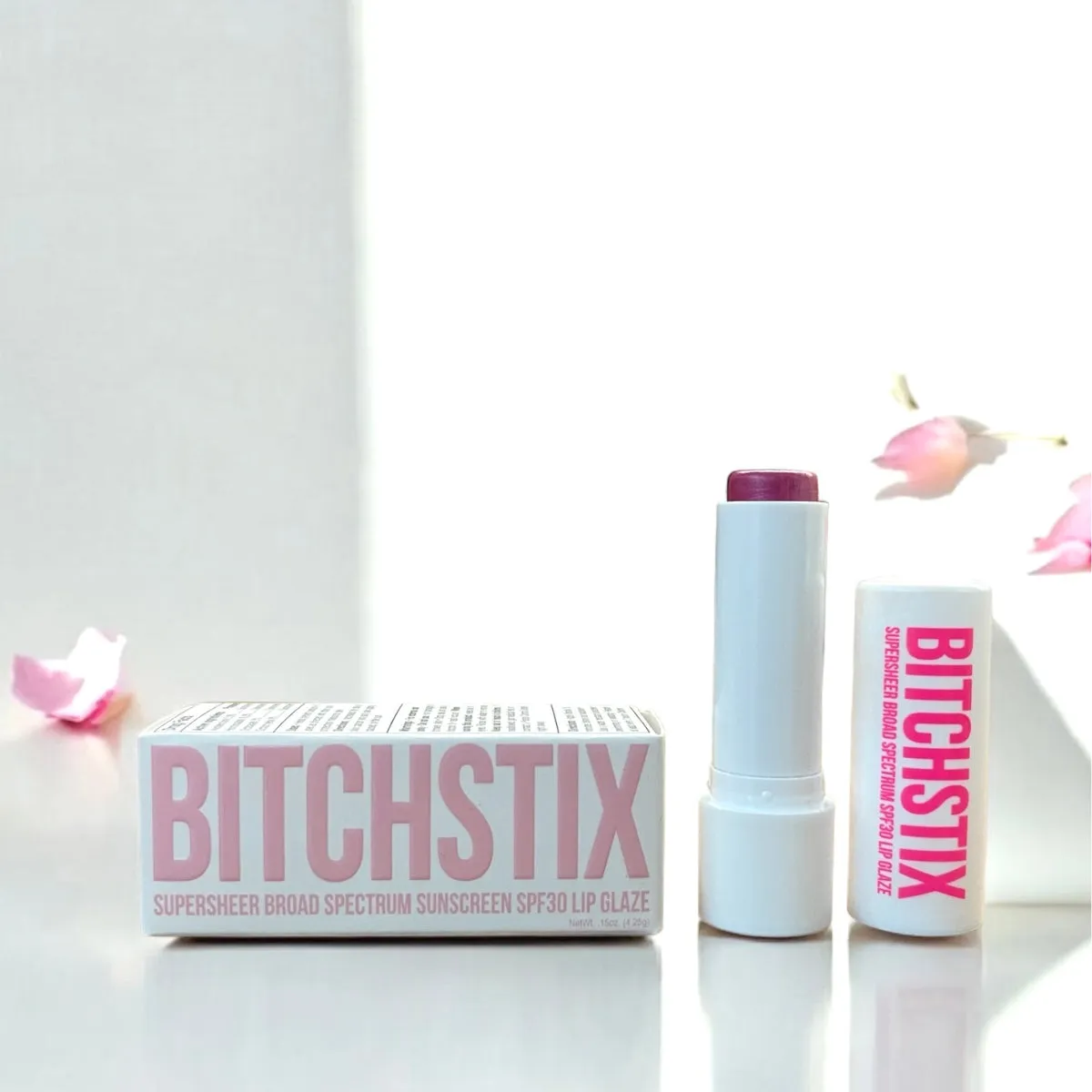 BITCHSTIX Pink Petal SPF 30 Lip Glaze