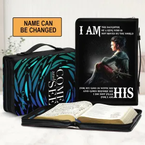 Christianart Bible Cover - I Am The Daughter Of A King - Personalized Bible Cover - Bible Cover For Women - CABBBCV030824.