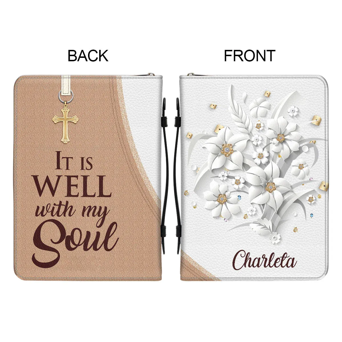 Christianart Bible Cover - It Is Well With My Soul - Personalized Gifts for Pastor - Gifts For Women - CABBBCV07060324.