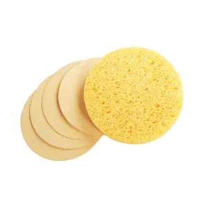 Compressed Facial Sponges 24 pieces round disc shaped by essenavita