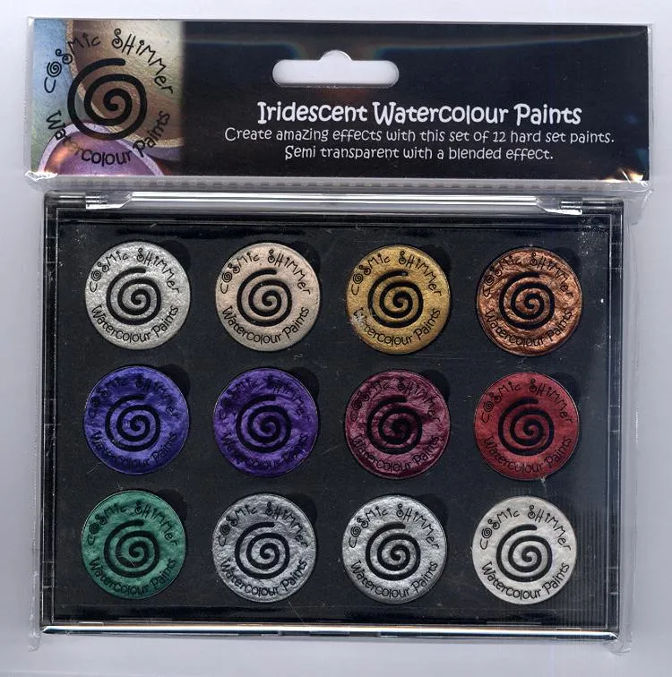 Cosmic Shimmer Iridescent Watercolour Pallet set  - Christmas