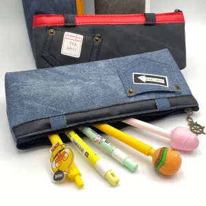 Creative Large Capacity Good Storage Extended Denim Pencil Case Denim Storage Bag Pencil Case Random Shipment