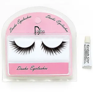 Dasha Full Eyelashes With Glue - Slant