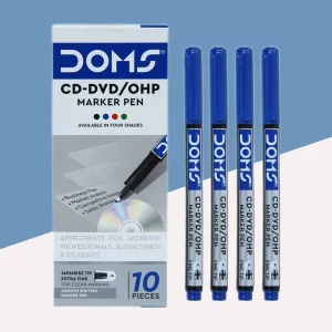 Doms CD DVD Marker - Blue ( Pack Of 1 )