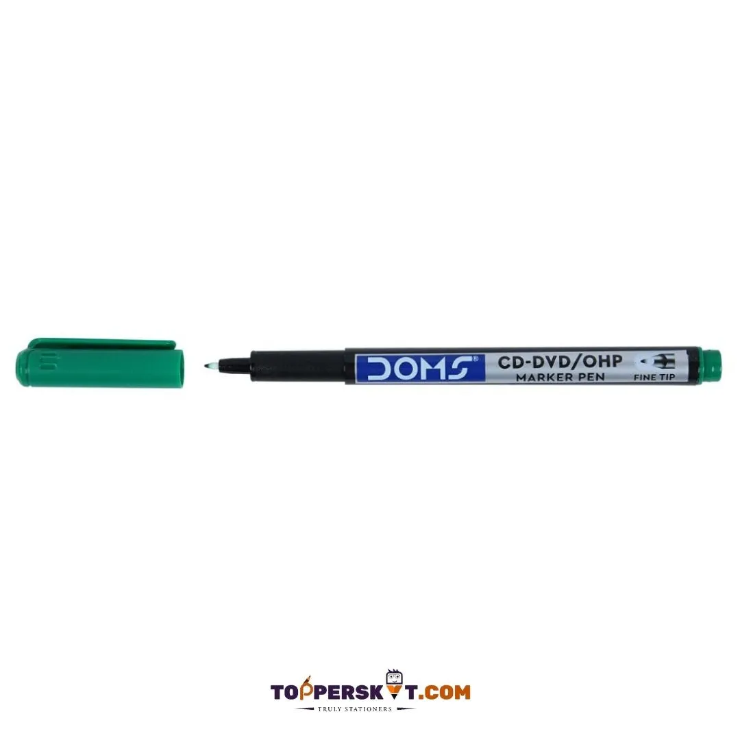 Doms CD DVD Marker - Green ( Pack Of 1 )