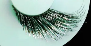 Dramatic Black Silver False Eyelashes