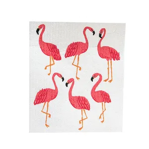 Ecologie - Swedish Sponge Cloth Flamingos