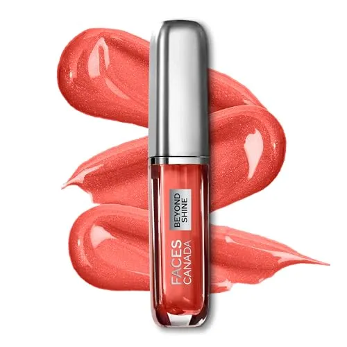 FACES CANADA Beyond Shine Lip Gloss - Wingwomen 05, 3.8ml | Lightweight Non-Sticky Luxurious Texture For Glossy Lips | Instant Shine | Fuller, Supple & Plump Lips | 24HR Hydration