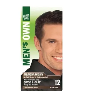 Henna Plus Men's Own Hair Colour Medium Brown 80mL