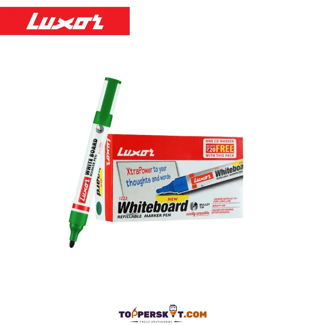 Luxor Whiteboard Marker-Green ( Pack of 1 )