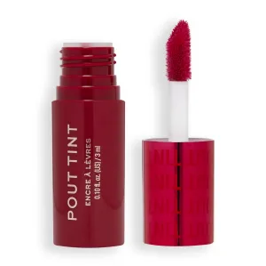 MAKEUP REVOLUTION Pout Tint Lip Gloss, Lightweight & Buildable Formula, Gloss to Stain Finish, Sizzlin Red, 3 ML (Pack of 1)