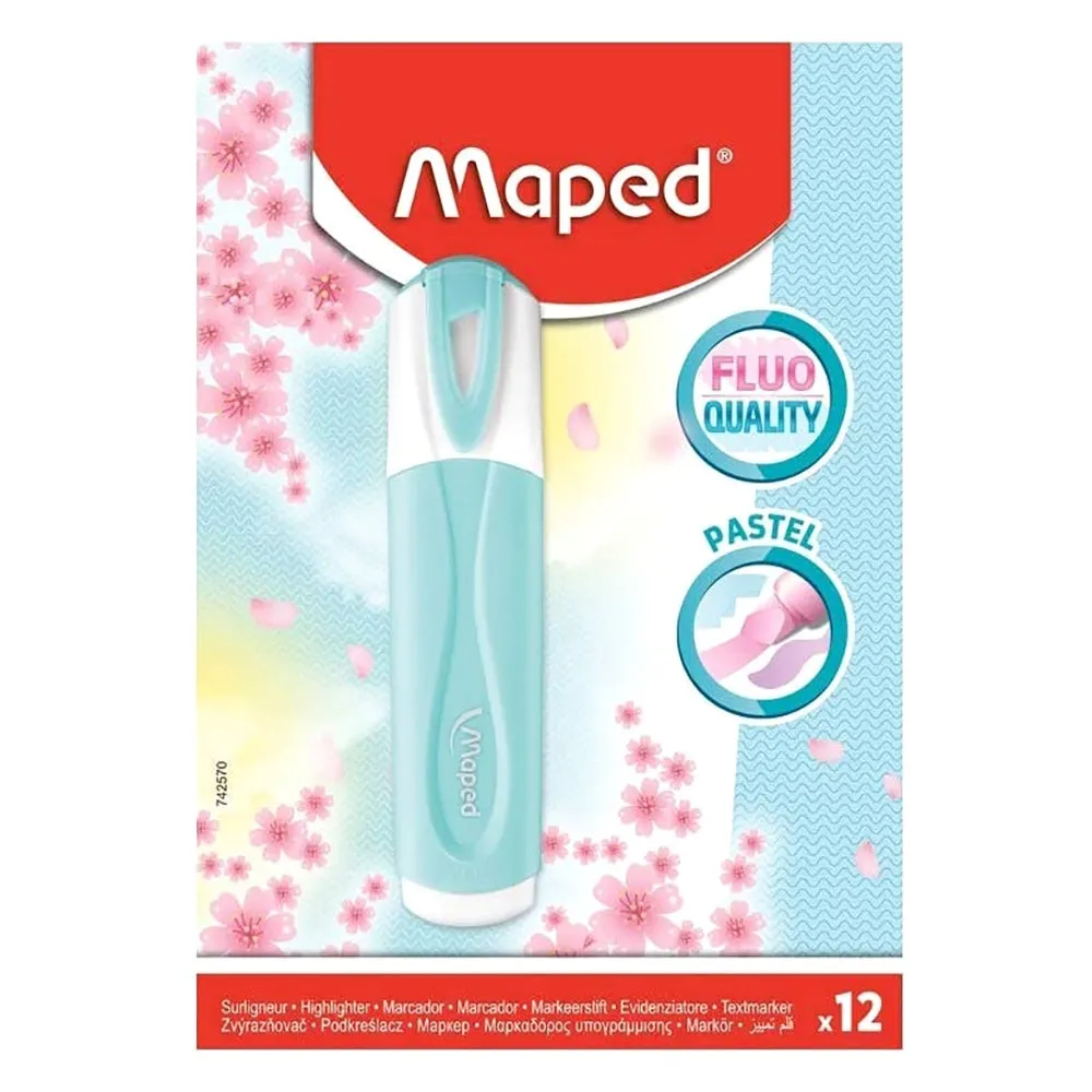 Maped Pastel Highlighter Blue Box