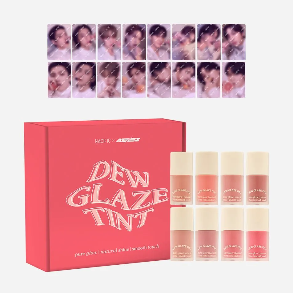 NACIFIC x ATEEZ Dew Glaze Tint Set (8 Colors) with OT8 Photocard 2 SET