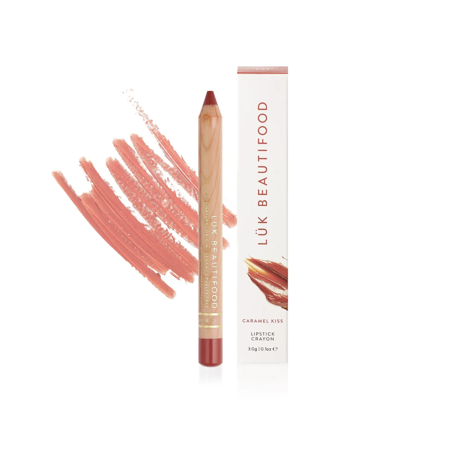 Natural Lipstick Crayon in Caramel Kiss