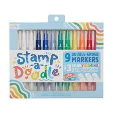 Ooly - Ensemble de Surligneurs à Double Stamp-a-Doodle||Ooly - Ended Highlighters