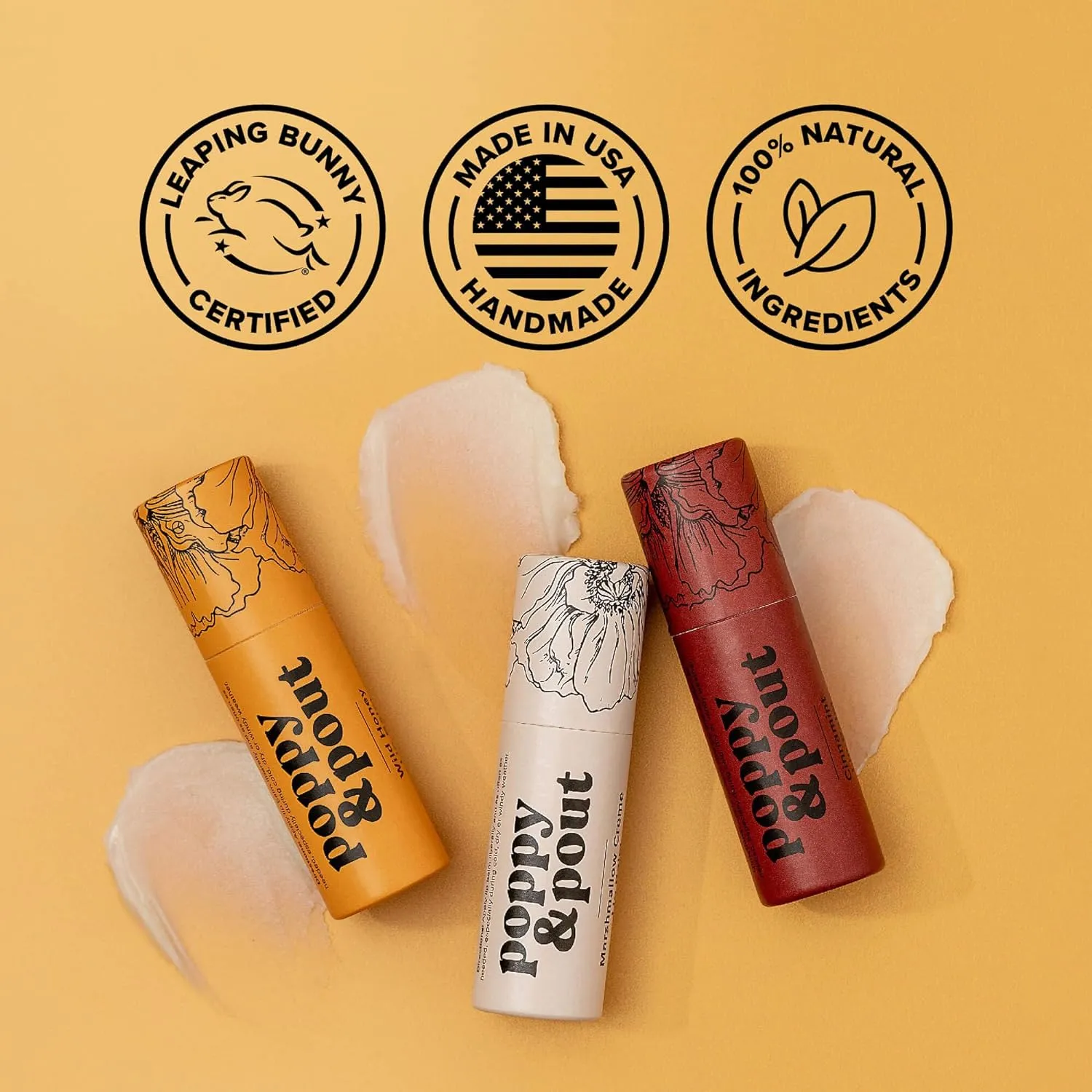 Poppy & Pout Lip Balm - Wild Honey