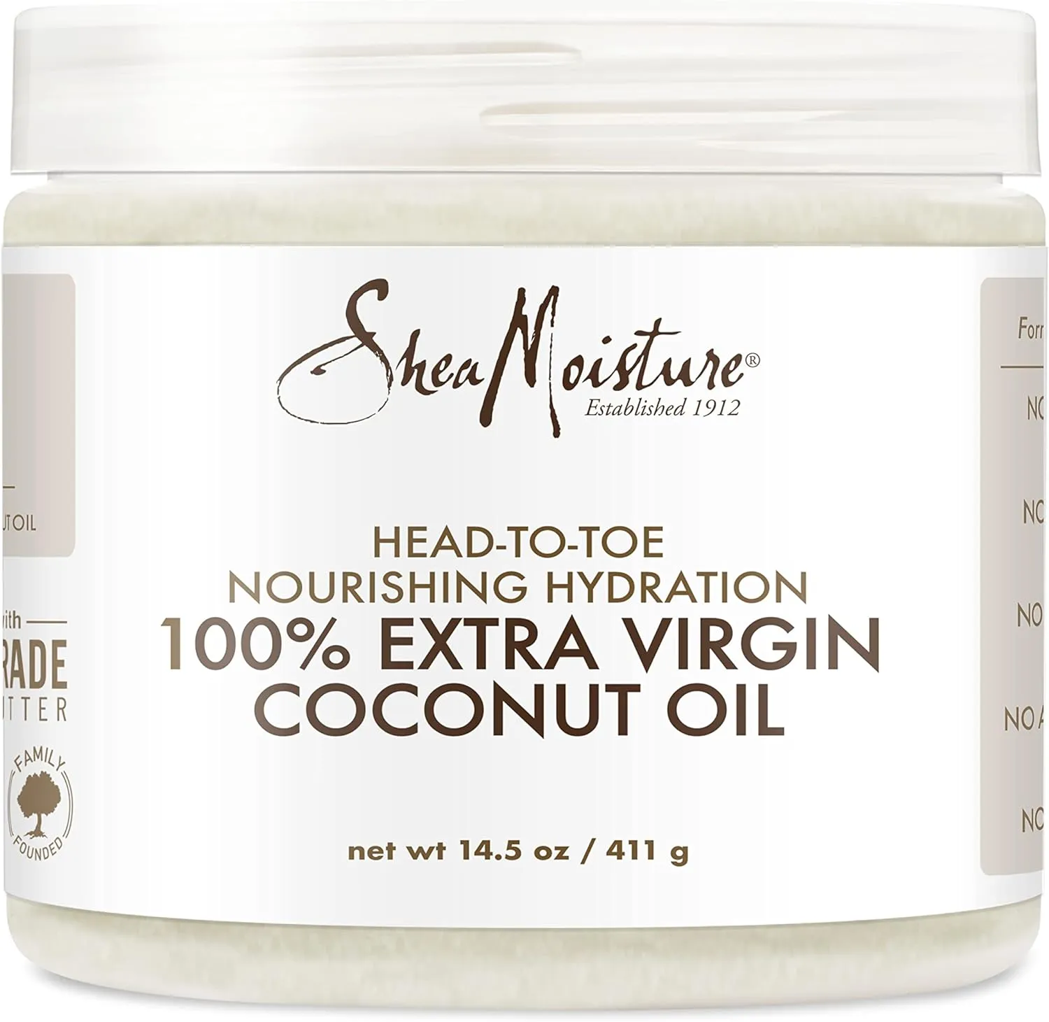 Shea Moisture 100% Extra Virgin Coconut Oil Head To Toe Nourishing Hydration 444ml