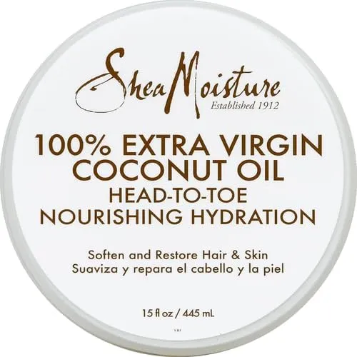 Shea Moisture 100% Extra Virgin Coconut Oil Head To Toe Nourishing Hydration 444ml