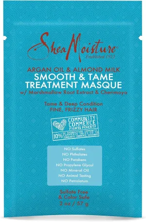 Shea Moisture Argan Oil And Almond Oil Smooth And Tame Treatment Masque 57g