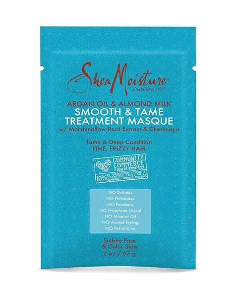 Shea Moisture Argan Oil And Almond Oil Smooth And Tame Treatment Masque 57g