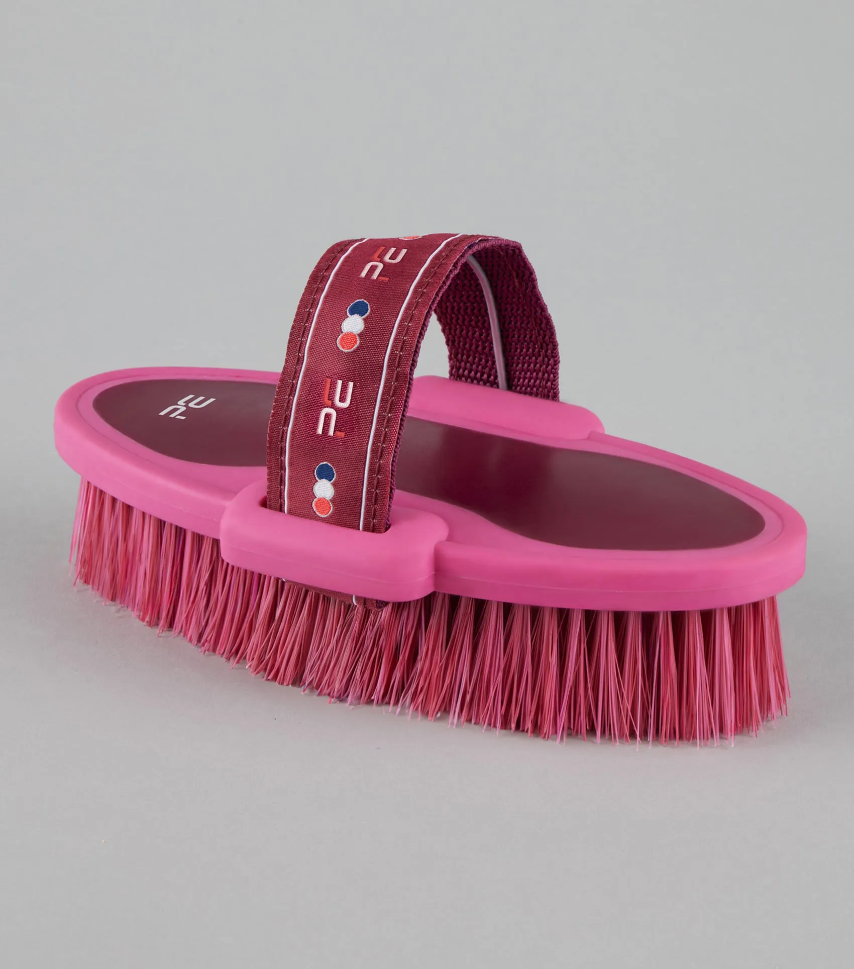 Soft-Touch Body Wash Brush Wine & Fuchsia