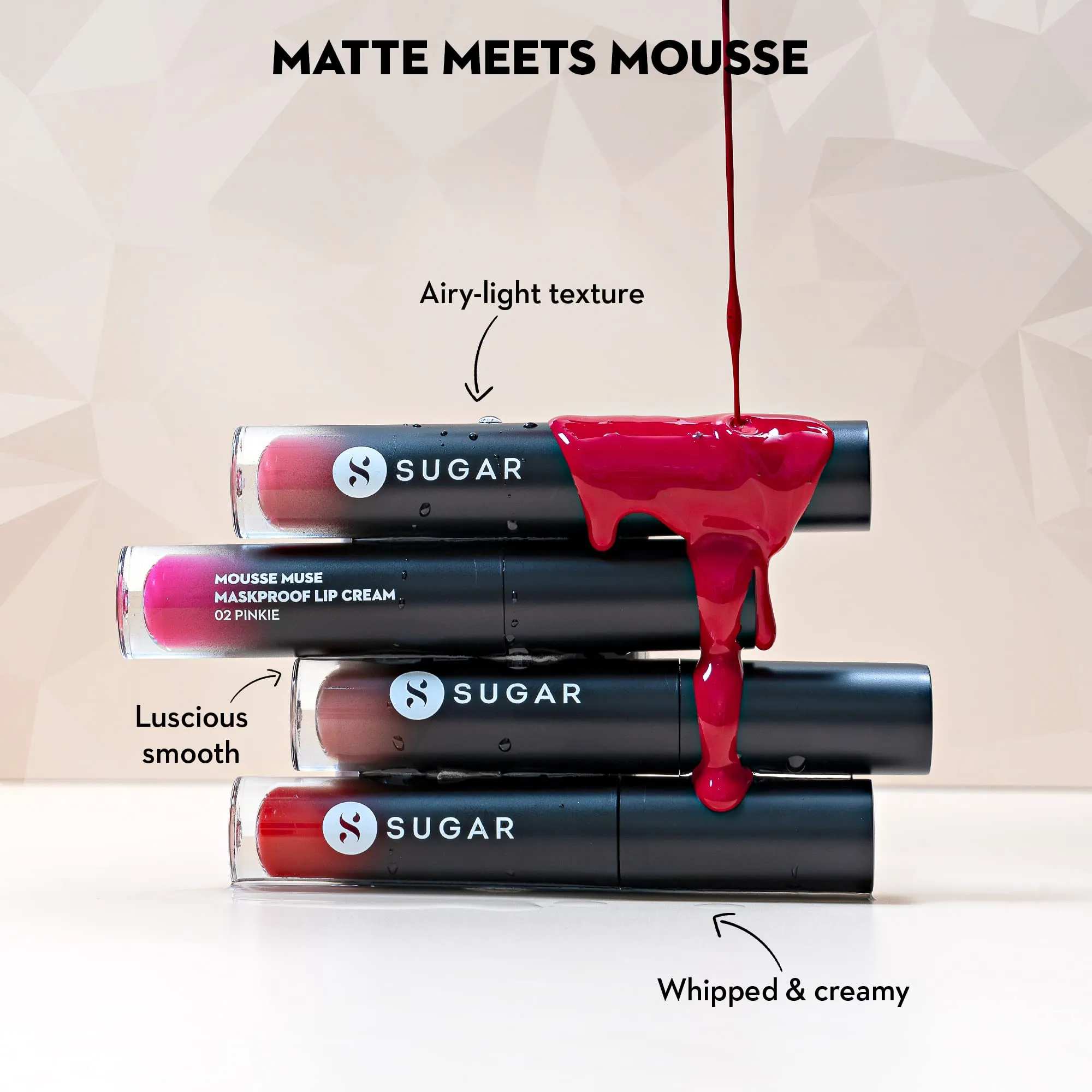 SUGAR Cosmetics Mousse Muse Lip Cream | Lasts 24  Hrs | Creamy Mousse Lipstick | Waterproof & Smudgeproof | 5ml - 11 The Salmon