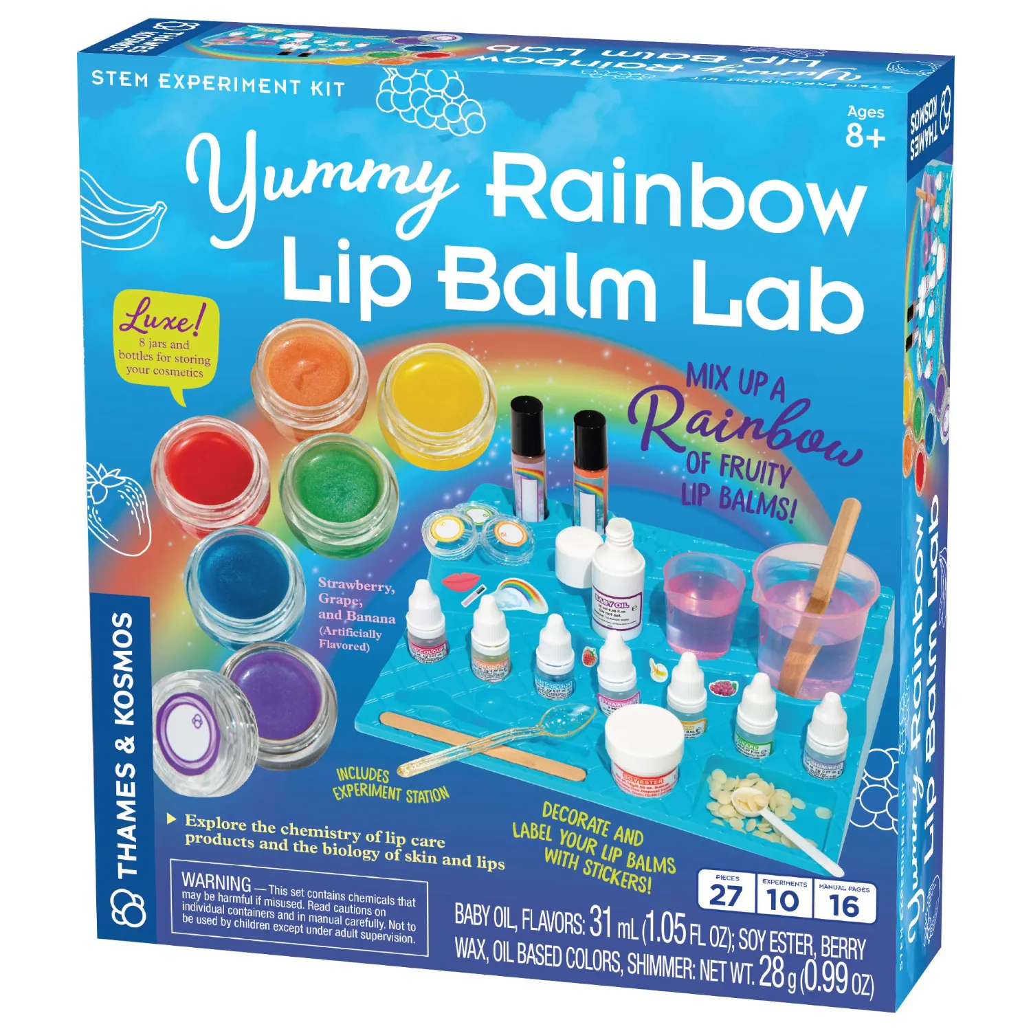 Thames & Kosmos - 550040 | Yummy Rainbow Lip Balm Lab