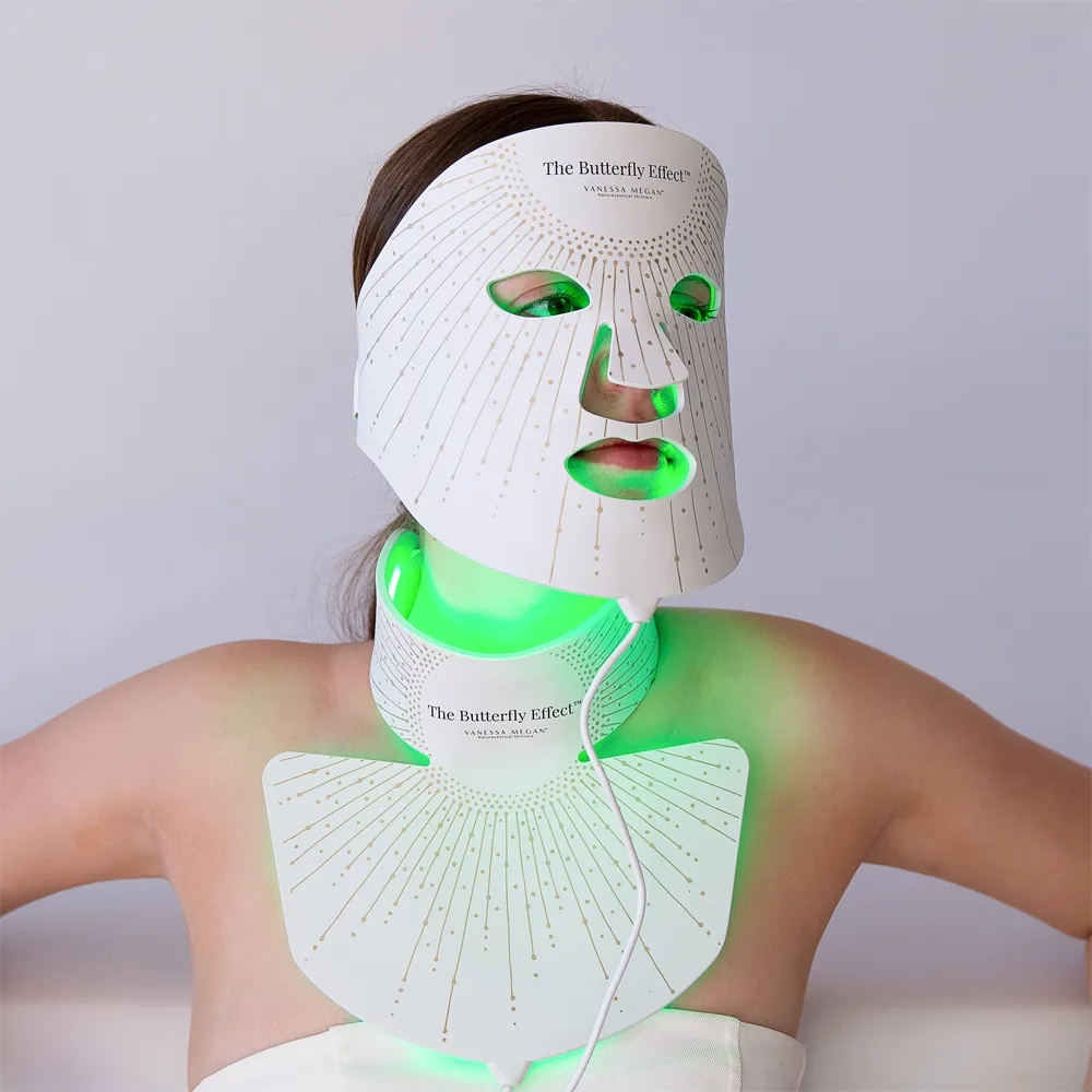 The Butterfly Effect™ | Medical-Grade Silicone LED Mask | Neck