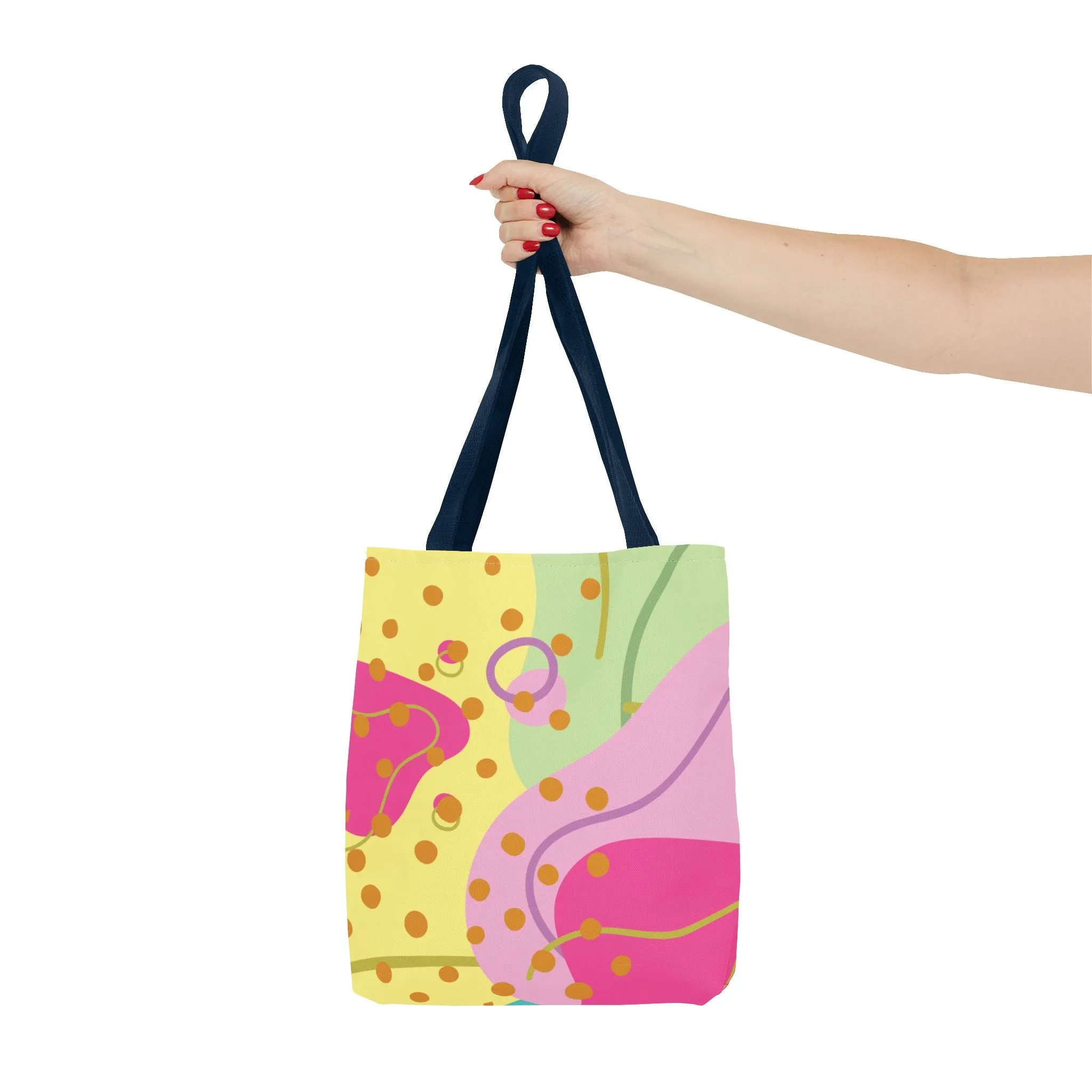 Tote Bag - Fun and Vibrant Digital Abstract Design