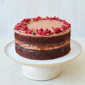 Valentine's Day Vegan Chocolate Fudge Cake