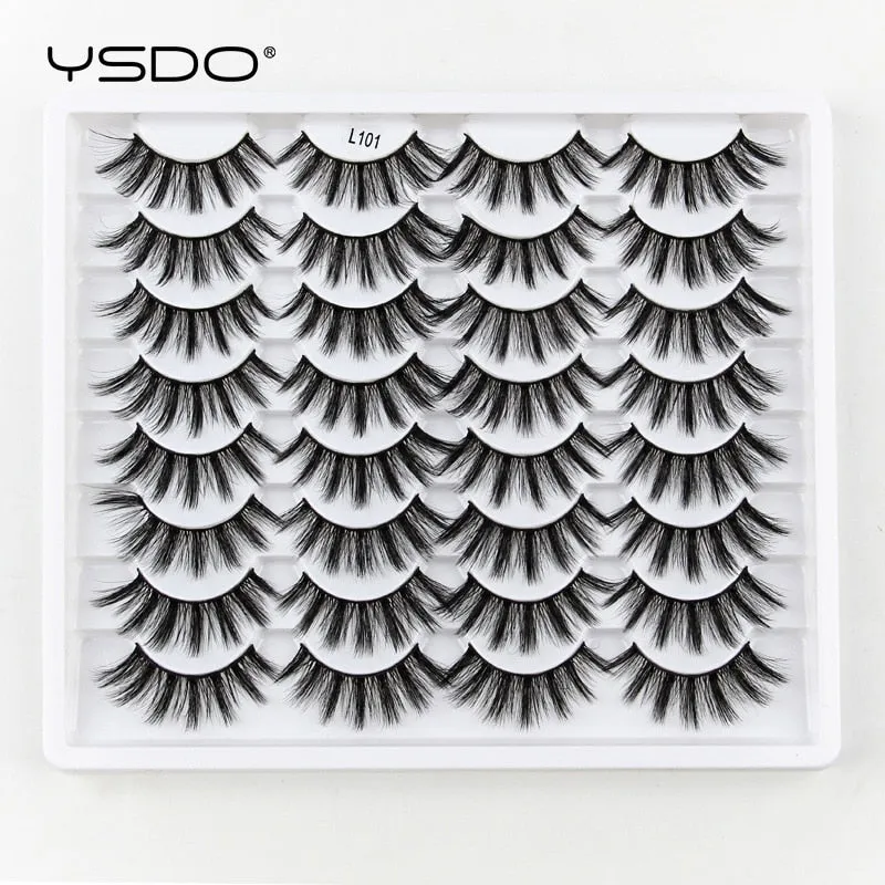 VenusFox 3/5/16 pairs thick 3d mink lashes natural false eyelashes long mink eyelashes handmade soft fluffy lashes makeup faux cils