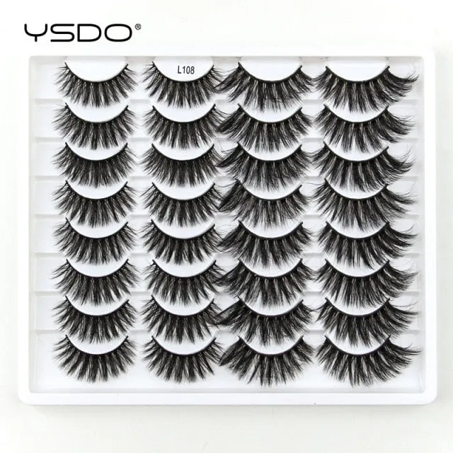 VenusFox 3/5/16 pairs thick 3d mink lashes natural false eyelashes long mink eyelashes handmade soft fluffy lashes makeup faux cils