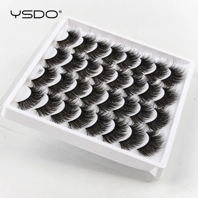 VenusFox 3/5/16 pairs thick 3d mink lashes natural false eyelashes long mink eyelashes handmade soft fluffy lashes makeup faux cils