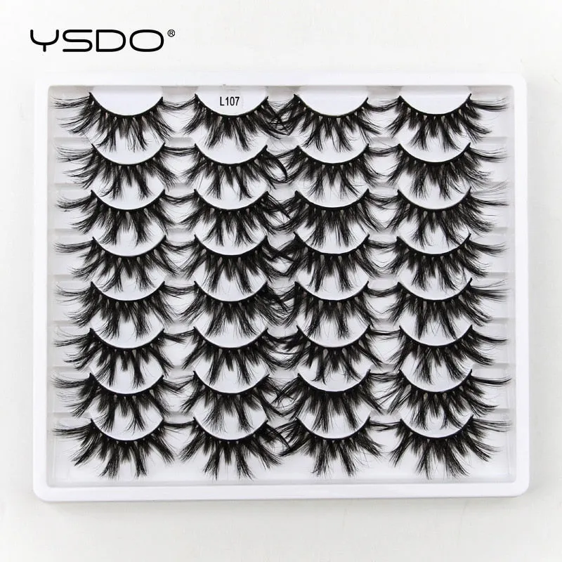 VenusFox 3/5/16 pairs thick 3d mink lashes natural false eyelashes long mink eyelashes handmade soft fluffy lashes makeup faux cils