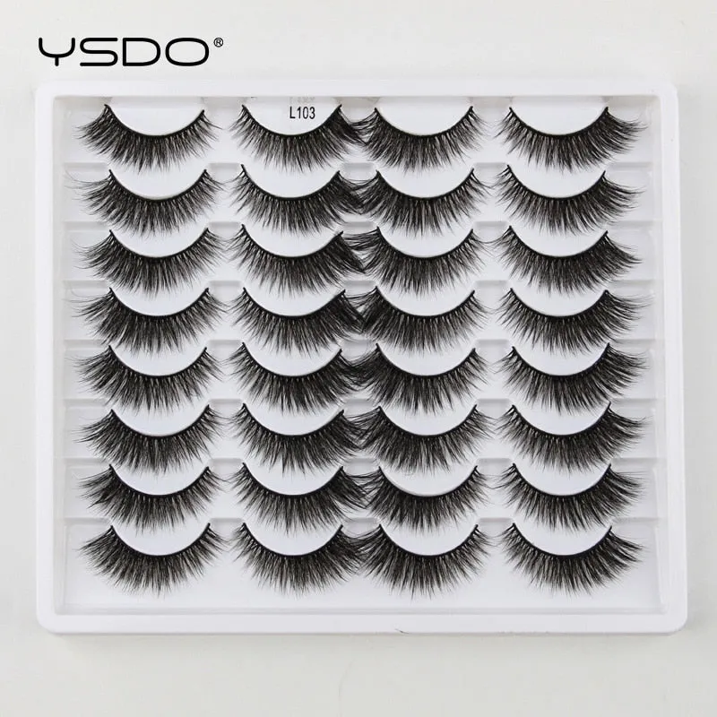 VenusFox 3/5/16 pairs thick 3d mink lashes natural false eyelashes long mink eyelashes handmade soft fluffy lashes makeup faux cils