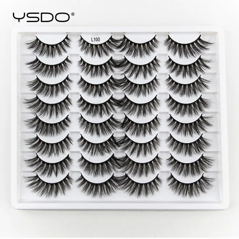 VenusFox 3/5/16 pairs thick 3d mink lashes natural false eyelashes long mink eyelashes handmade soft fluffy lashes makeup faux cils