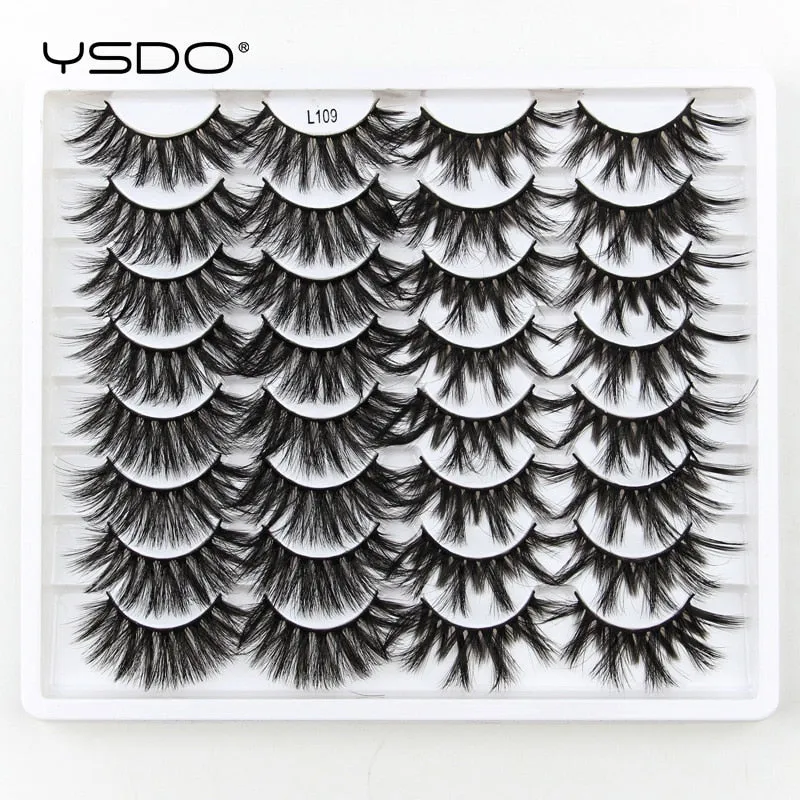 VenusFox 3/5/16 pairs thick 3d mink lashes natural false eyelashes long mink eyelashes handmade soft fluffy lashes makeup faux cils