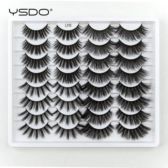 VenusFox 3/5/16 pairs thick 3d mink lashes natural false eyelashes long mink eyelashes handmade soft fluffy lashes makeup faux cils