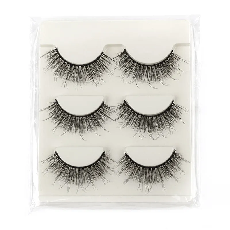 VenusFox 3/5/16 pairs thick 3d mink lashes natural false eyelashes long mink eyelashes handmade soft fluffy lashes makeup faux cils